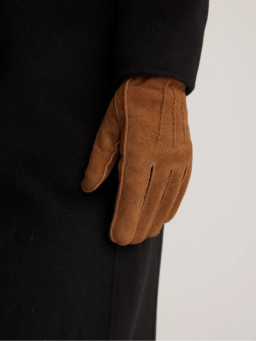 QUINCE 100% Australian Shearling Gloves Small Pecan 8566